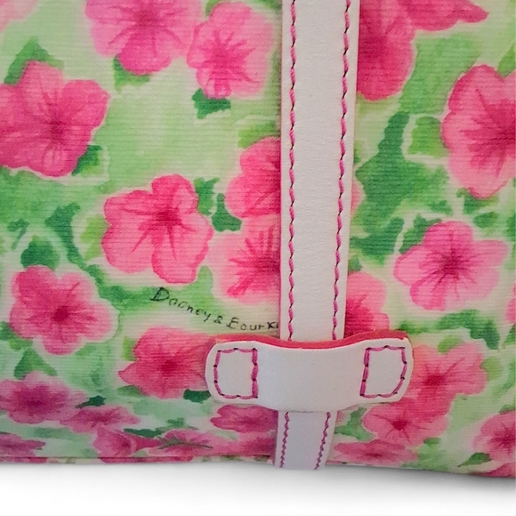 Dooney & Bourke Petunia Floral Coated Canvas Tote Shopper - Picture 10 of 16